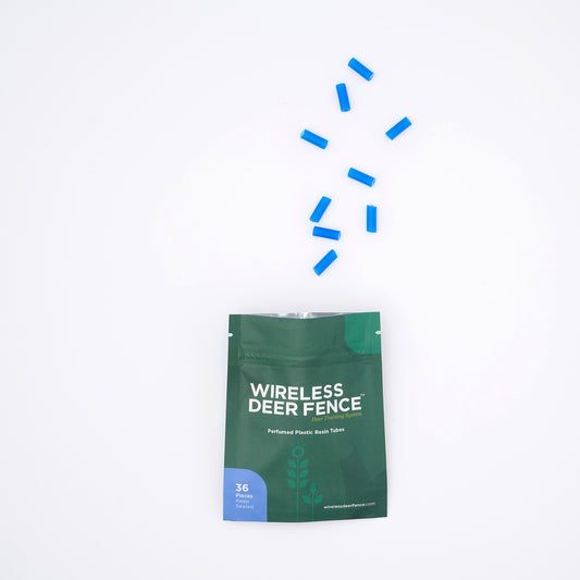 Green package of 'Wireless Deer Fence' resin